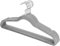 Truevaste Kleiderbügel Samt 10 Stück - Premium Clothes Hangers - Bügel mit 360° Drehbarer Haken, rutschfest, 0.6cm dünn, Platzsparend, für Garderobe, 45x23.5 cm (Grau)