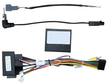 Adaptateur de câble d'alimentation pour autoradio Android 16 broches, connecteur de faisceau de câbles Canbus Compatible pour Citroën C2 C3 C4 C4L DS4 2 B7, Compatible pour Berlingo Jumpy