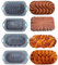 Molde De Pan De Silicona,Molde para Pan de Plátano de Silicona - 4 Piezas Recipiente De Cocina Seguro Para Microondas Para Postres Brownies Pasteles Pastel De Carne Quiches Lasaña Y Tartas