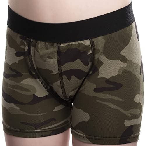 Dry and Cool Jungen inkontinenzslip | Wiederverwendbar & Waschbar Unterwäsche für Jungen | 80ml Saugfähigkeit | Verhindert Unfälle am Tag | Army | 122-128 cm (7-8 Jahre) | Seelenfrieden für Eltern!