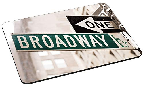 PEDEA Gaming und Office Mauspad - 220 x 180 mm - mit vernähten Rändern und rutschfester Unterseite, Broadway
