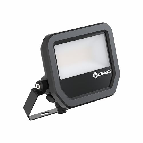 LEDVANCE Floodlight Small - LED Flutlichtstrahler in Schwarz, 20 Watt, 100° Ausstrahlungswinkel, Warmweiß - 3000K, IP65