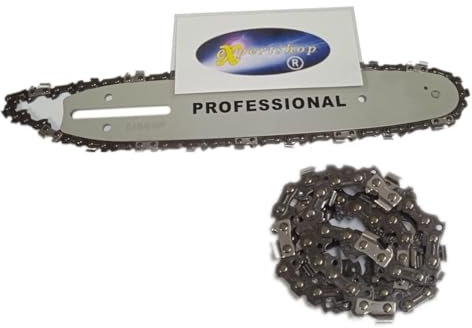 Lama/Barra con catena per motosega a scoppio 25 cm + catena di ricambio