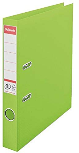 Esselte DIN A4 Ordner, Grün, 52 mm Rückenbreite, Kunststoff, Vivida Serie, 624073