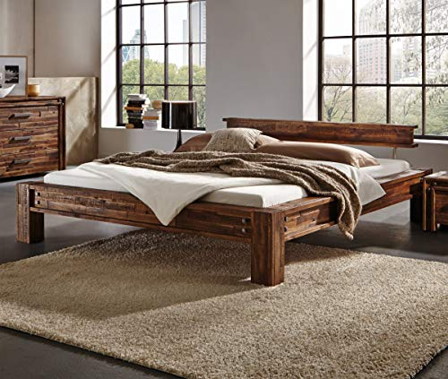 Hasena Bettgestell San Luca Akazie vintage brown 160x200