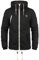 SOLID SDTilden Herren Übergangsjacke Herrenjacke Jacke mit Kapuze Kordelzug Reißverschluss Brusttasche Eingrifftaschen Regular fit, Größe:XL, Farbe:Black (9000)