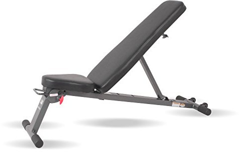 Inspire Fitness Klappbank – Liegt flach – Neigungsbank – Hantelbank verstellbar – Trainingsbank für Zuhause – Liegt flach für einfache Lagerung