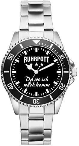 KIESENBERG Ruhrpott Geschenk Artikel Idee Fan Uhr 2406
