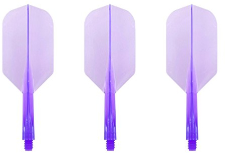 CONDOR Darts Flight Plain Clear Purple Slim S