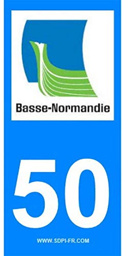 STICKZIF SR50 Klebeband Aufkleber Region Departement 50 Normandie, Set 2