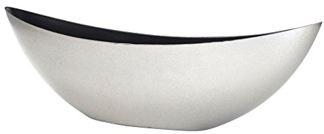Decoline Kunststoff Blumentopf Schiff (Silber Glitter, L: 39 x 13cm)