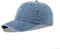 LANGZHEN Unisex Baseball Cap 100% Baumwolle Fits Männer Frauen Washed Denim Verstellbare Dad Hat (Denim Blue)