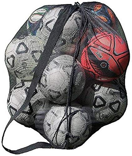 IPENNY Balltasche Große Nylon Netzbeutel für Fußball Basketball Volleyball Balltragenetz Outdoor-Sporttraining Sportartikel Aufbewahrungstasche