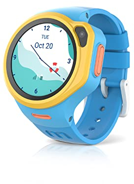 MyFirst Fone R1 Azul. Watchphone. Reloj Inteligente para niños y niñas con Llamadas. Incluye GPS, videollamada, Pantalla táctil, MP3, Alarma SOS, cuentapasos y Otras Funciones