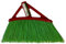 Plantalegra - Escoba country angular para exterior, fibra verde estabilizada.