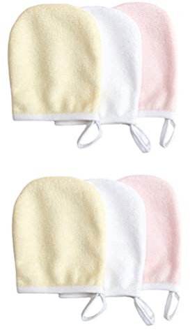 Minkissy Einweghandschuhe 6PCS Reusable Gesichts Handtuch Mikrofaser Tücher Ultra Soft Nicht Angefeuchtet Reinigung Tücher für Erwachsene Inkontinenz Baby Pflege Machen- Up Zuf? Einmalhandschuhe