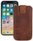 Suncase ECHT Leder Tasche kompatibel mit iPhone 13 PRO (6,1 Zoll) mit ZUSÄTZLICHER Transparent Hülle | Schale | Silikon Bumper Handytasche (mit Rückzugsfunktion und Magnetverschluss) in antik Coffee
