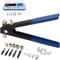 86pcs Hand Rivet Tool Nut Setter Kit, Heavy Duty Blind Rivet Gun Kit with Metric Rivet Nuts, Metric Mandrels and M3/M4/M5/M6/M8 Rivnuts