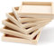 VANZACK 6 StüCk Holztablett Quadratisch 12X12Cm - Praktische AufbewahrungslöSung FüR Hexaeder-Puzzle Bastelbedarf Und Schmuck Naturholz FüR Kinder Und Kreative Projekte