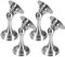 Magnetic Door Stoppers 4 Pack, No Drilling Door Stop, Stainless Steel Magnetic Door Catch Holder Brushed Nickel Doorstop with Double-Sided Adhesive Tape, Silver