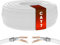 Mr. Tronic Granel Cable Ethernet Cat 7 De 25m, Bulk Cobre Puro Cable de Red LAN Para Internet Rápida & Fiable - 100% Cobre Cat7 a Granel, 10 Gbps Internet 600 MHz SFTP (25 Metros, Blanco)