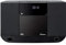 Silva Schneider SMV 800 BT Vertikal HiFi- Center, Radio, Bluetooth, CD, AUX-IN, X-Bass Funktion, Uhr und Alarm Funktion, Stand- oder Wandmontage, schwarz, 100 Watt p.m.p.o., inkl. Fernbedienung