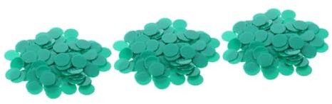 Vaguelly 300 STK Bunte Bingochips Mathe-Zählchip Zählscheibenmarker Farbiger Bingo-Chip transparenter -Chip Jetons Board Games brettspiele -Zubehör kleine -Chips Plastik