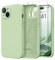 SuydanBox Magnetic for iPhone 13 Case, Compatible with MagSafe, [Full Camera Protection][Screen Protector] Silicone Shockproof Protective Phone Case for iPhone 13 6.1, Matcha