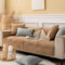 ZCXRYFL Sofa üBerzug Mit/Ohne Armlehne L U- Form Groß Chaiselongue Ecksofa Universal Sofabezug 1 2 3 4-Sitzer Weicher PlüSch Sofa BezüGe Rutschfester Sofaschoner Sofa Abdeckung(70X70cm,Camel)