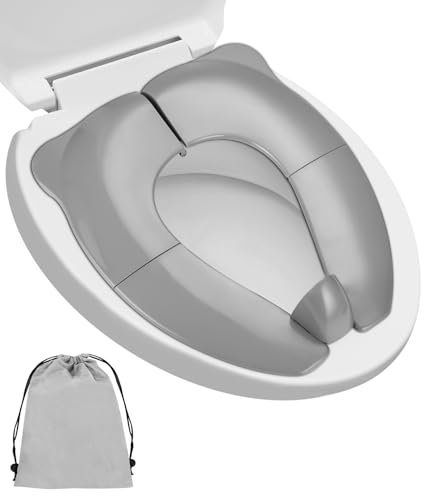LEAZZLE Asiento Inodoro Plegable para Niños, Portatil para Inodoro para Niños,Potty Training Seat,Reductor de asiento de entrenador de inodoro niños,Tapa plegable wc niños Ideal para Niños Pequeños