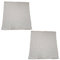 2er Set Kissenbezug 80x80 cm Kopfkissenbezug Kissenhülle 100% Baumwolle mit Reißverschluss Made in Germany (Beige Gestreift Edel Linon)