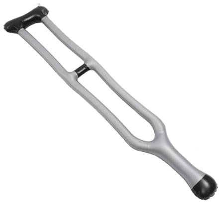 minkissy Inflatable Walking Stick Cane for Old Man Costume Realistic Blow Up Crutches for Themed Parties Stage Props Halloween Decorations Easy to Inflate Carry Fun Accessory for Retirement