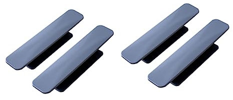 BAZEITFLOW 4Stücke Schrank Ziehgriffe Selbstklebende Möbelgriffe für Türen und Glastüren Einfache Montage und Demontage für Schränke