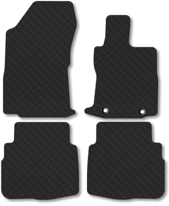 Subaru Outback (2020+) 5mm Rubber Car Mats | Heavy Duty Rubber Tailored Fit Floor Mats Full Coverage Durable Waterproof Accessories Easy Clean Anti Slip Made in the UK