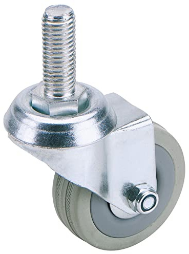 Draper 65470 50mm Dia. Swivel Bolt Fixing Rubber Castor-S.W.L 50Kg 50 mm , Blue