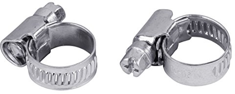 Xavax 2er Set Schlauchschellen mit Schneckenantrieb, Spannbereich 8 -16 mm, Bandbreite 9 m