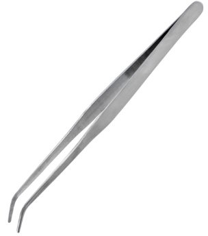 Model Craft Jeweltool Ultra 7 Pouces SS Pince à épiler incurvée, Argent