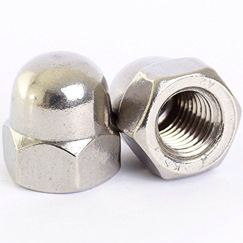 Bolt Base A2 Stainless Steel Dome Nuts Acorn Nuts M8 X 1.25mm Pitch - 5