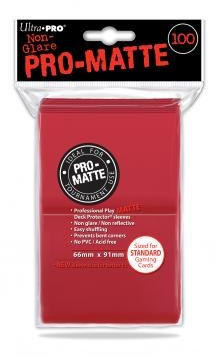 Ultra Pro Ultra proaccpro044-red Abysse 100-count PC PRO-Matte Deck Protectors (6.6 x 9.1 cm)