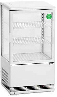 Bartscher Mini Kühlvitrine 58L, weiß Gastronomiebedarf