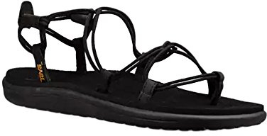 Teva Women's Voya Infinity Open Back Slippers, Black Black Blk, 7 UK