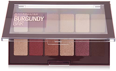 Maybelline New York Lidschatten Palette, The Nudes Palette, 12 Farben, The Burgundy Bar