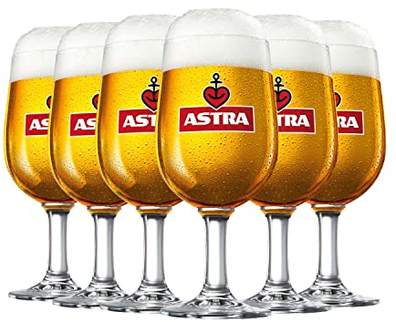 ASTRA Bier POKALE/TULPEN/EIFORM GLÄSER-Set (6 Stück) (0,3)