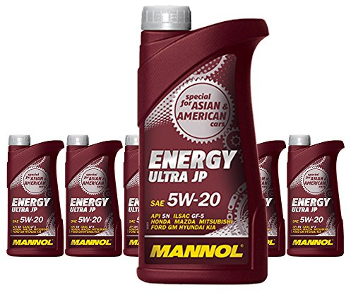MANNOL 6 x 1L Energy Ultra JP 5W-20 ILSAC GF-5 / Motoröl Dexos 1