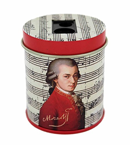 Bleistiftspitzer-Runddose Mozart - Geschenk für Musiker