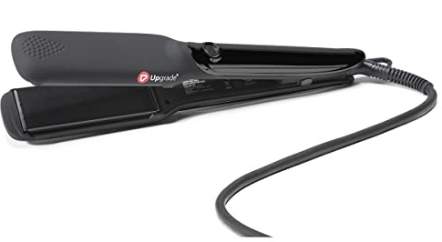 Upgrade - Professioneller Haarglätter Cyber Large - Haarglätter mit großen schwimmenden Tellern - Elegantes Chrom-Design - Mit Device Temperature Program
