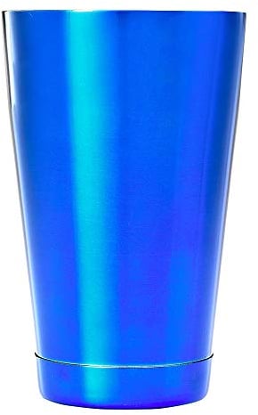 Barfly M37083BL Cocktail Tin, 18/8 Stainless Steel, Small 18 oz (532 ml), Blue