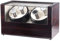 Lobwerk Uhrenbeweger für 4 Automatikuhren Uhrendreher Watch Winder Uhrenbox Holz Vitrine (Weinrot)