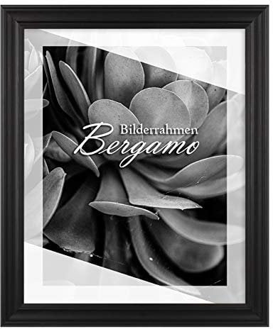 BIRAPA Bergamo Bilderrahmen vintage Holz- Optik - Bilder Rahmen 30x30cm - Fotorahmen Glas antireflex Plexiglasscheibe - Wanddeko Fotowand Fotogeschenke