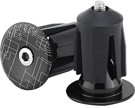 RiToEasysports Fahrrad Lenkerendstopfen, 2 Stück Fahrrad Lenkerendkappen Stopfen für Mountainbike Rennrad Faltrad MTB(Schwarz) Fahrradzubehör Fahrt